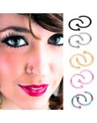 IPARAM nowy 1pc nozdrza 8-kolor paznokieć nos pierścień kolczyk w nosie pierścień ciała fałszywe przebicie przebicie dla kobiet