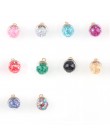 10 sztuk/paczka 16mm koreański styl kolorowe przezroczyste szklane kulki gwiazdka z proszkiem brokatowym cekiny DIY Charms piękn