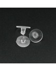 100 sztuk/partia kolczyki gumowe kolczyki powrót silikonowe okrągłe zatyczki do uszu zablokowane czapki kolczyki powrót korki do