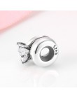 Nowy 925 Sterling Silver Shining pierścień kształt okrągłe koraliki do biżuterii Fit oryginalny Pandora Charms bransoletki makin