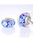 1 PC BAMOER hurtownie kolor srebrny Luminous europejskie brązowe koraliki ze szkła murano fit bransoletka kobiety moda biżuteria