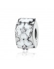 Oryginalne 925 srebro Charms Bloom, miłość serce klipy, fit oryginalny bransoletka pandora kobiety DIY biżuteria
