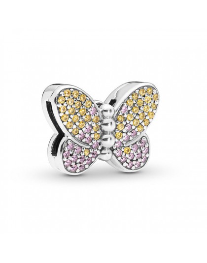 2019 925 srebro koraliki Love Heart Rosegold zawieszki charms Fit oryginalny Pandora Reflexions bransoletka DIY piękna biżuteria