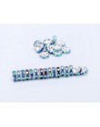 100 sztuk 6mm srebrny Rondelle kryształki typu AB koraliki do tworzenia biżuterii Diy przekładka wisiorek z koralikami bransolet