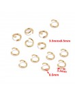 100 sztuk wysokiej jakości złoty Tone ze stali nierdzewnej Jump pierścienie na elementy do wyrobu biżuterii ustalenia i naszyjni
