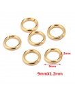 100 sztuk wysokiej jakości złoty Tone ze stali nierdzewnej Jump pierścienie na elementy do wyrobu biżuterii ustalenia i naszyjni