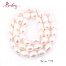 5-7/8-9/9-10/10-11mm biały ziemniak słodkowodne perły luźne kamień naturalny koraliki dla kobiet DIY tworzenia biżuterii naszyjn