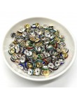 50 sztuk 8mm Rhinestone Rondelles koraliki dystansowe luzem koraliki metalowe kryształowe koraliki do tworzenia biżuterii DIY ak