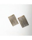 5/10 zęby metalowe do włosów grzebień odcień brązu zapięcie typu klips spinki DIY ocena biżuteria i komponenty ślubne materiały 