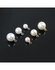 10 sztuk białe kości słoniowej perłowe koraliki z abs urok stadniny kolczyki tylne zaślepki kolczyk nakrętki podłączanie do twor