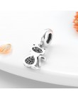 DIY srebro Charm Fit oryginalna bransoletka pandora koraliki 925 Sterling srebrne dla zakochanych Dangle Charms różowy musujące 