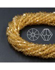 ZHUBI szkło kryształowe Bicone luźne koraliki 2/3/4/6MM czeskie koraliki elementy do wyrobu biżuterii koraliki do robótek siliko