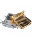 25 sztuk/partia biżuteria pakowania srebrny złoty folia tkaniny sznurek aksamitna torba 7x9cm 9x12cm 10x15cm torby i torebki na 