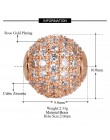 8mm/10mm najlepsza jakość mosiądz micro pave cz cyrkonu okrągłe koraliki dystansowe dla DIY ocena biżuteria bezpłatne złącze Dro