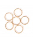 50 sztuk/partia koreański styl okrągłe Jump pierścienie moda skręcone zamknięte pierścienie złącze dla Diy Charms akcesoria do w