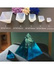 Przezroczyste piramidy silikonowe formy DIY żywica dekoracyjne Craft forma do tworzenia biżuterii formy żywiczne do biżuterii