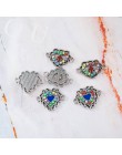10 sztuk posrebrzane kolor miłość kształt serca stop łączy do tworzenia naszyjnik bransoletki prezent moda biżuteria Crystal ust
