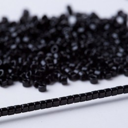 Miyuki Delica koraliki kolor czarny DB10 tworzenia biżuterii 3 gramów/partia 11/0 1.6x1.3MM około 600 sztuk Perle Miyuki wlać pr