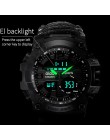 Addies zegarek wojskowy z kompasem mężczyźni mają wodoodporny gwizdek Alarm stoper zegar Sport cyfrowy nadgarstek zegarek montre