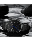 Zegarek męski CRRJU luksusowa tarcza marka mężczyźni zegarek ze stali nierdzewnej męska wojskowy wodoodporny data zegarki kwarco