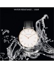 Dropshipping wysokiej jakości tarcza z różowego złota zegarek męski skórzany zegarek wodoodporny kobiety ubierają moda japonia m