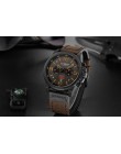 Nowy CURREN zegarki Top luksusowa marka wodoodporny Sport zegarek na rękę Chronograph zegarek kwarcowy skórzane wojskowe relógio