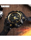 SKMEI New Fashion men sport zegarki świeci jasno zegarki kwarcowe zegarki cyfrowy zegar wojskowy kamuflaż wodoodporny zegarek