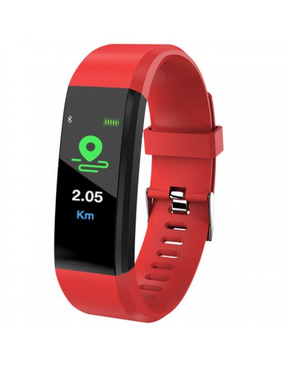 Nowy ID115 Plus sport zegarek Bluetooth wodoodporny pasek zadzwoń wiadomość z przypomnieniem tętno Fitness krokomierz mężczyzn i