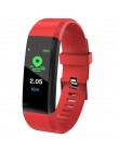 Nowy ID115 Plus sport zegarek Bluetooth wodoodporny pasek zadzwoń wiadomość z przypomnieniem tętno Fitness krokomierz mężczyzn i