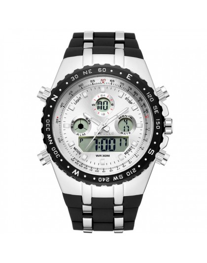Readeel Top marka Sport zegarek kwarcowy na rękę mężczyźni wodoodporne zegarki wojskowe LED cyfrowe zegarki mężczyźni zegarek kw
