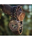 BOBO BIRD P09 drewno i zegarki ze stali nierdzewnej męskie chronograf zegarki na rękę Luminous Hands Stop Watch dropshipping