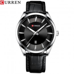 CURREN zegarki kwarcowe dla mężczyzn skórzany pasek męskie zegarki Top luksusowa marka biznes męska zegar 45 mm Reloj Hombres