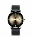 NIBOSI zegarek męski prosta moda szwajcarska marka zegarek kwarcowy luksusowy kreatywny wodoodporny data Casual Men zegarki Relo