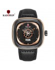 2020 luksusowe mężczyźni zegarki nowy mody kwadratowy zegarek kwarcowy TOP marka KADEMAN dorywczo skórzane zegarki biznes Relogi