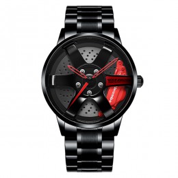 NIBOSI piasta koła zegarek na zamówienie samochód sportowy Rim zegarki wodoodporny kreatywny zegarek Relogio Masculino 2020 zega