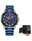 LIGE nowy zegarek mężczyźni Top marka luksusowe męskie zegarki sportowe ze stali nierdzewnej wodoodporny biznes data zegarki kwa