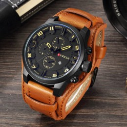 CURREN Top marka luksusowe męskie zegarki męskie zegary data Sport zegarek wojskowy skórzany kwarcowy biznesowy zegarek męski 82