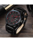 CURREN Top marka luksusowe męskie zegarki męskie zegary data Sport zegarek wojskowy skórzany kwarcowy biznesowy zegarek męski 82