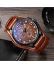 CURREN 8225 męskie zegarki wodoodporny Top marka luksusowy kalendarz moda mężczyzna zegar skórzany Sport męski zegarek na rękę w