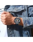 CURREN Casual zegarki sportowe dla mężczyzn niebieski top marka luksusowy skórzany wojskowy zegarek na rękę człowiek zegar moda 