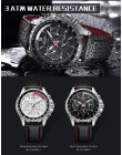 MEGIR męskie zegarki Top Luxury Brand męskie zegary wojskowe armii człowiek Sport skórzany pasek do zegarka biznes Quartz Men Wr