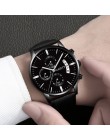 Gorąca sprzedaż Relogio Masculino zegarki mężczyźni moda sportowa koperta ze stali nierdzewnej skórzany zegarek zegarek biznesow