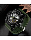 Marka sanda Wrist Watch mężczyźni zegarki wojskowe armii Sport nowy zegarek podwójny wyświetlacz zegarek męski dla mężczyzn zega