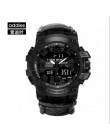 Zegarek wojskowy LED z kompasem 30M wodoodporny męski zegarek sportowy mężczyźni Sport zegarek Shock Sport zegarki elektroniczne
