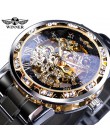Jaragar 2017 latające serii złota ramka skala projekt tarczy zegarka mężczyzna zegarka ze stali nierdzewnej Top marka luksusowe 