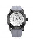 Nowa marka sinobi sport Chronograph zegarki męskie cyfrowy kwarcowy podwójny ruch wodoodporny nurkowanie Watchband mężczyźni zeg