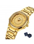 Zegarki damskie moda damska zegarek 2020 genewa projektant panie zegarek luksusowy markowy diament złoty zegarek kwarcowy prezen