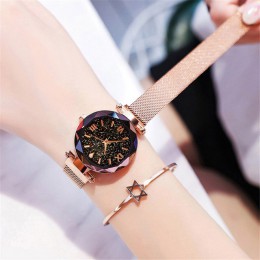 Zegarek damski zegarek damski magnetyczny Starry Sky zegar zegarek kwarcowy kobiety zegarki reloj mujer relogio feminino darmowa