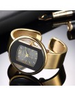 Zegarki damskie 2019 nowa luksusowa markowa bransoletka zegarek złota srebrna tarcza pani sukienka kwarcowy zegar gorący seks ko