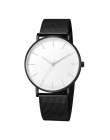 Montre Femme Modern Fashion Reloj Mujer czarny kwarc zegarek kobiety Mesh bransoletka ze stali nierdzewnej Casual Wrist Watch dl